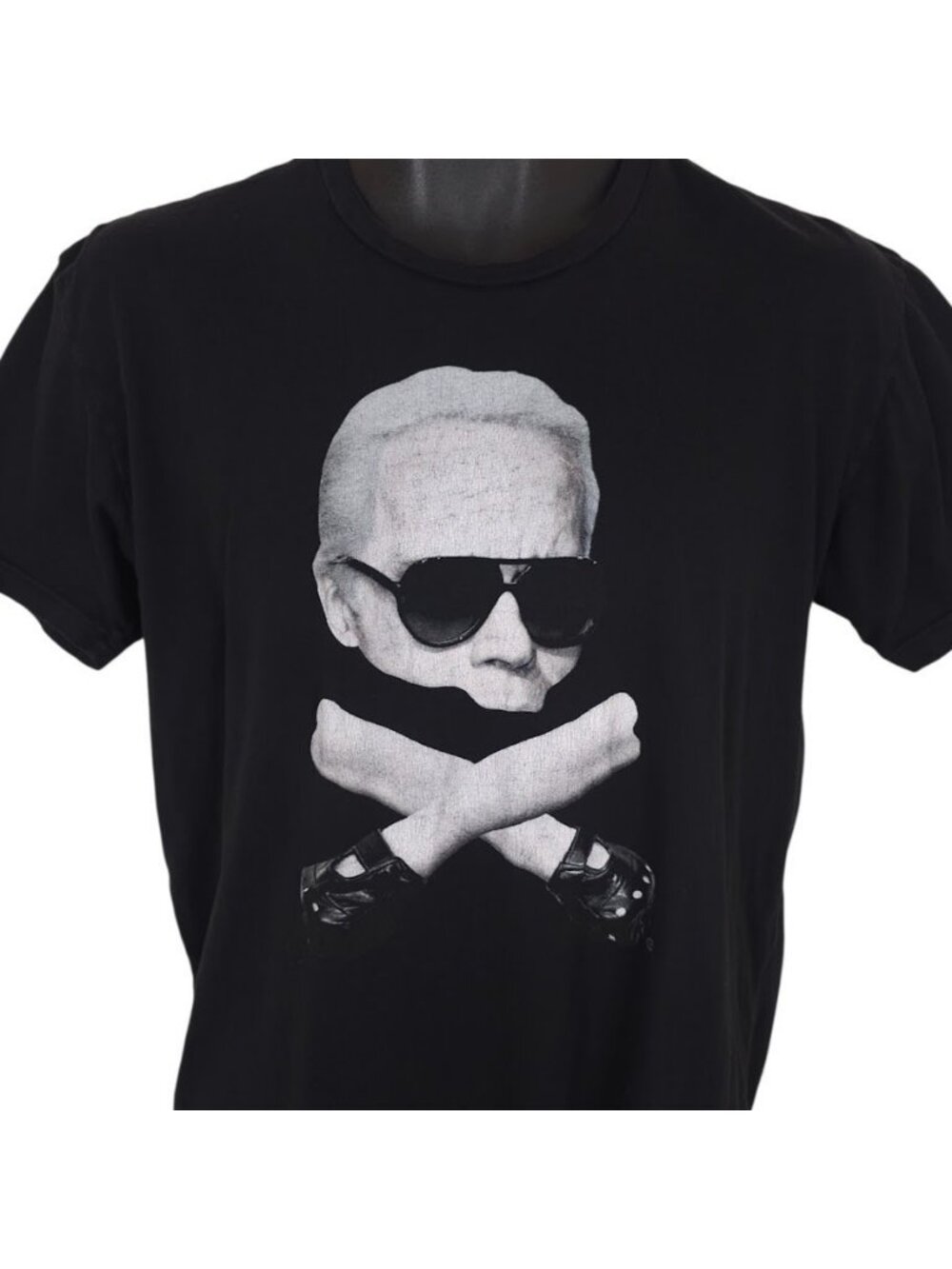 Karl Bones Lagerfeld T Shirt Mens Size Medium Black Brian Lichtenberg BLTEE USA